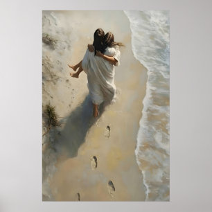 Poster Arte Cristã Impressa na Parede, Jesus salvou a Men