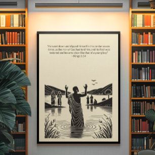 Poster Arte cristã minimalista para casa e igreja