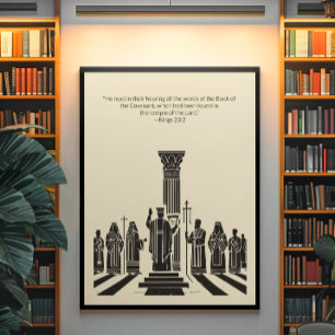 Poster Arte cristã minimalista para casa e igreja