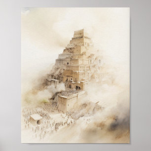 Poster Arte Cristã - Muro Inspiracional Baseado na Fé Dez