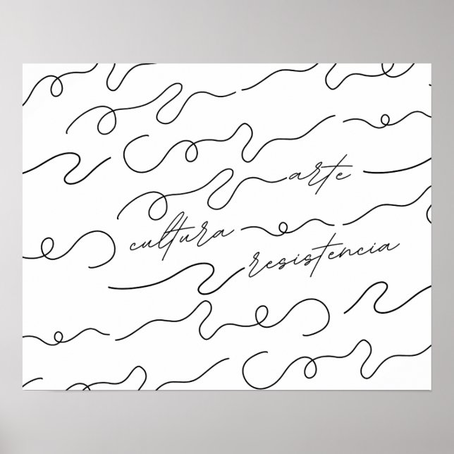 Poster Arte, Cultura, Resistência (Frente)