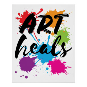 Póster Arte Cura Terapia Terapêutica Arte
