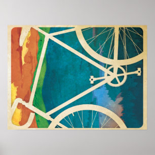 Poster Arte da bicicleta - Heavyweight arquivístico -