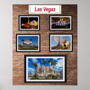 Poster Arte da Caverna do Homem Las Vegas.