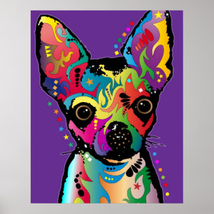 Póster Arte da chihuahua