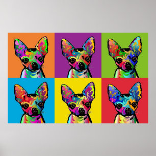 Póster Arte da chihuahua