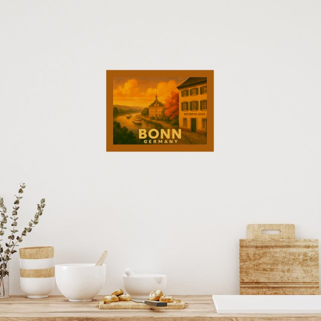 Poster Arte da Cidade de Bonn Alemanha (Cozinha)