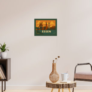 Poster Arte da Cidade de Essen Alemanha