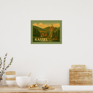 Poster Arte da Cidade de Kassel Alemanha
