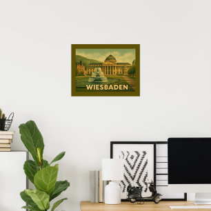 Poster Arte da Cidade de Wiesbaden Alemanha