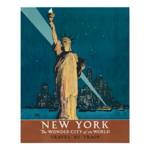 Póster Arte da Estátua da Liberdade da Cidade Maravilhosa