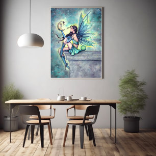 Poster Arte da Fada Amiga da Lua por Molly Harrison