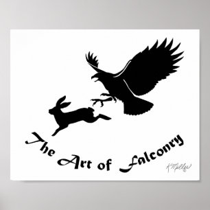 Poster Arte da Falcãoaria - Falcão de Cauda Vermelha