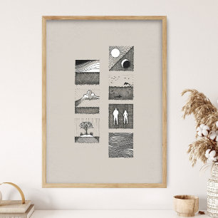 Poster Arte da Gênese, Dias da Criação, No princípio,