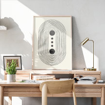 arte da linha de aquarela do meio século