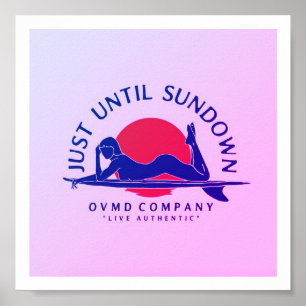 Poster Arte da loja do surf do vintage e