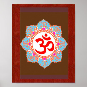 Póster Arte da mantra do OM: por Navin Joshi, presentes