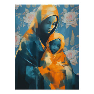 Póster Arte da Maternidade Sentimental em Poster brilhant