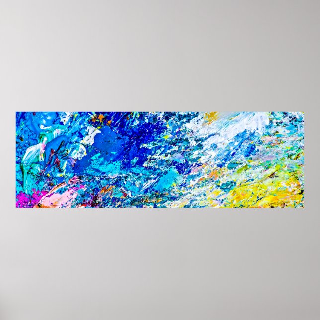 Poster Arte da paleta de cores (Frente)