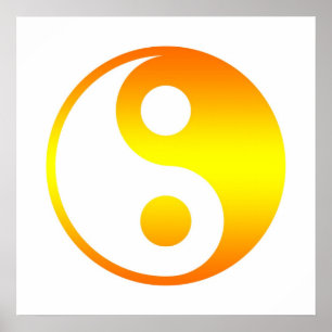Poster Arte da parede de Yin Yang