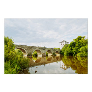 Póster Arte da Ponte Velha de Limburg an der Lahn