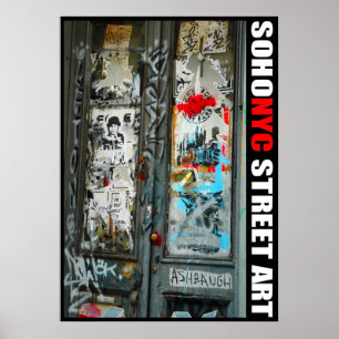 Póster Arte da rua de SoHo NYC