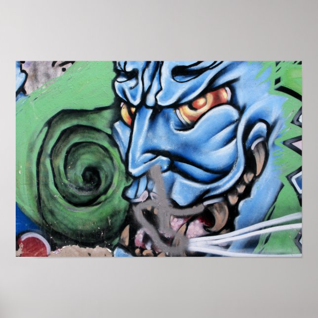 Poster Arte da rua Monster em Las Palmas (Frente)