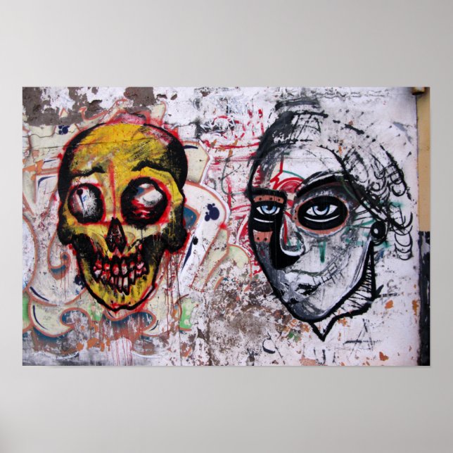 Poster Arte da rua Scull em Las Palmas (Frente)