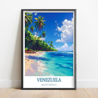 Poster Arte da Venezuela - Cartaz da Venezuela - Impressã