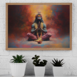 Poster Arte de Abertura de Cor do Arco-Íris do Hanuman Pa