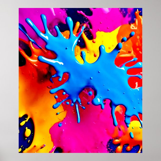 Poster Arte de abertura de cores vivas (Frente)