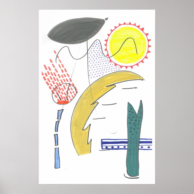 Poster arte de abstrato (Frente)