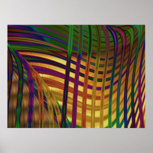 Póster Arte de Abstrato de algas marinhas