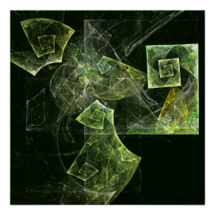 Póster Arte de Abstrato de Balanceamento Rastreado