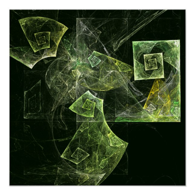 Póster Arte de Abstrato de Balanceamento Rastreado (Frente)