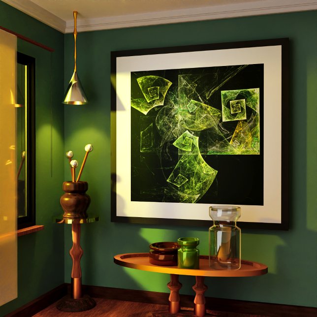 Póster Arte de Abstrato de Balanceamento Rastreado (Twisted Balance Abstract Art Poster)