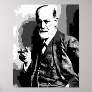 Póster Arte de alta resolução do vetor de Sigmund Freud