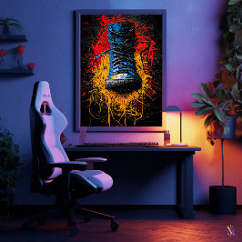 Poster Arte de Arranque do Expressionista de Impacto Urba