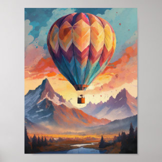 Poster Arte de balão a ar quente