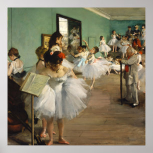 Poster Arte de Balé A Aula de Dança de Edgar Degas Vintag