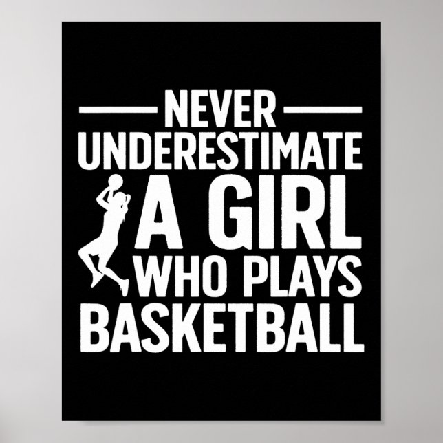 Poster Arte De Basquete Divertida Para Jovens Jovens Jove (Frente)