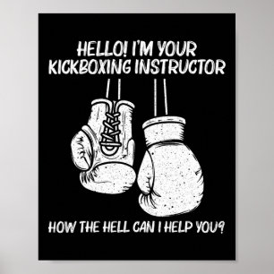 Poster Arte de Boxe Divertida para Homens e Mulheres Trei