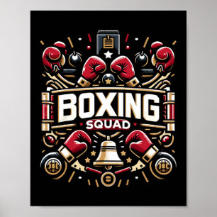 Poster Arte De Boxing Para Esquadrão In A Box Para Boxers