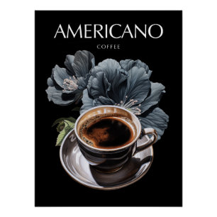 Póster Arte de Café Americano
