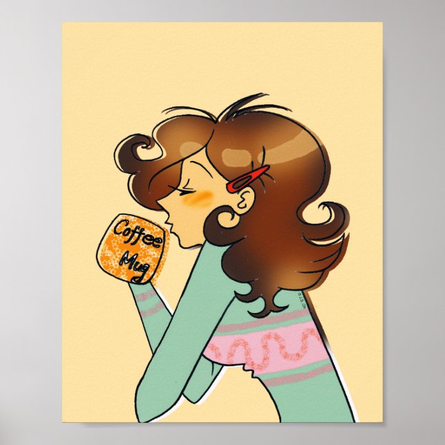 Poster Arte de Café da Manhã Aconchegante (Frente)