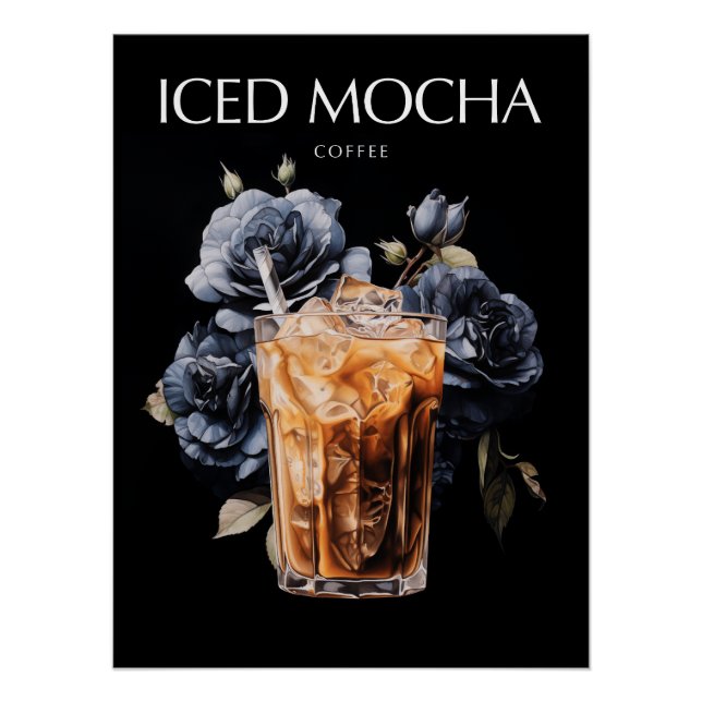 Póster Arte de Café Mocha Gelado (Frente)