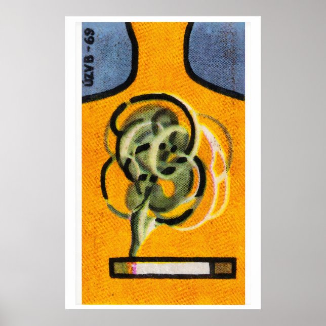 Poster Arte de Caixa de Fósforos Redemoinhos Abstratos, H (Frente)