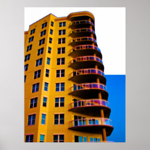 Póster Arte de canto 3 da foto da arquitetura das