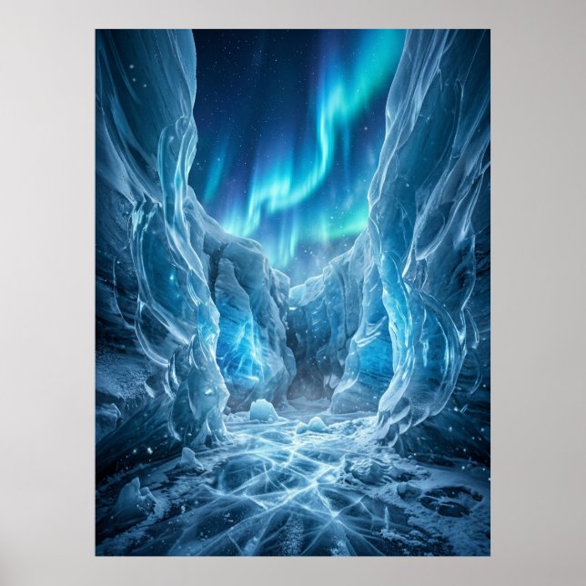 Poster Arte de Caos Digital Glitch Abstrato (Frente)