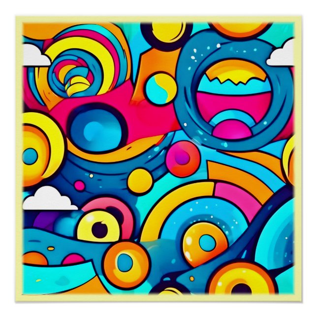 Póster Arte de Carnaval Cósmica (Frente)